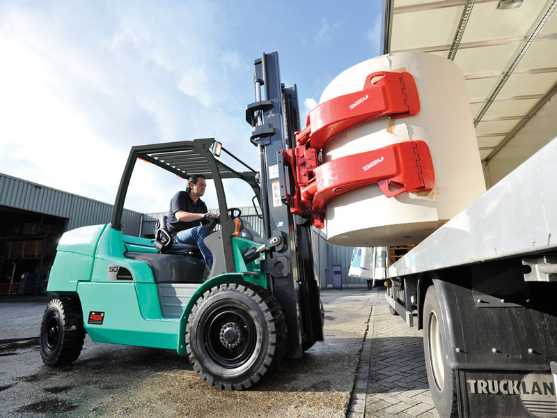Il muletto usato che funziona a diesel